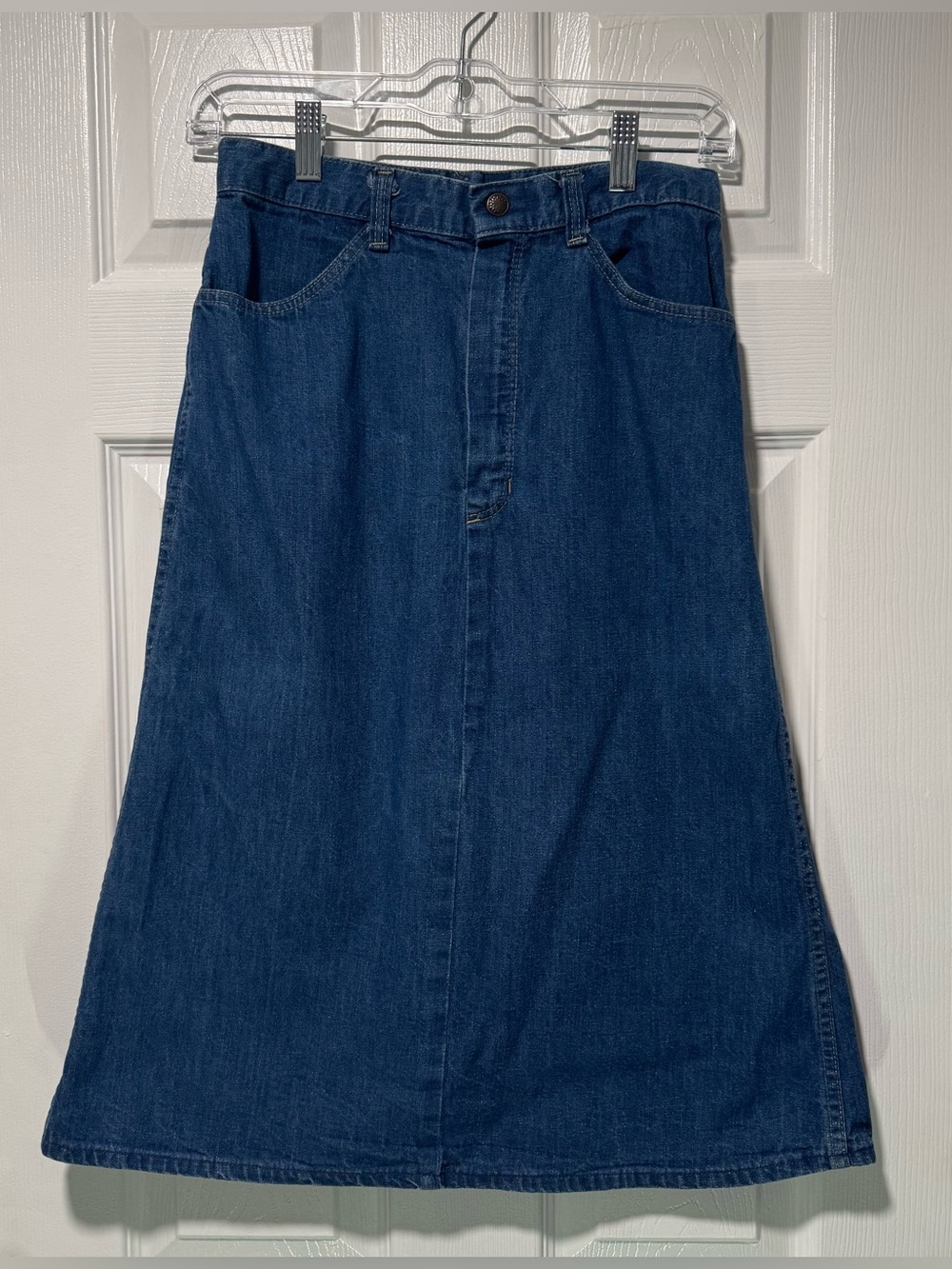 Embroidered Denim Maxi Skirt Western Boho Long Jean Skirt Girls